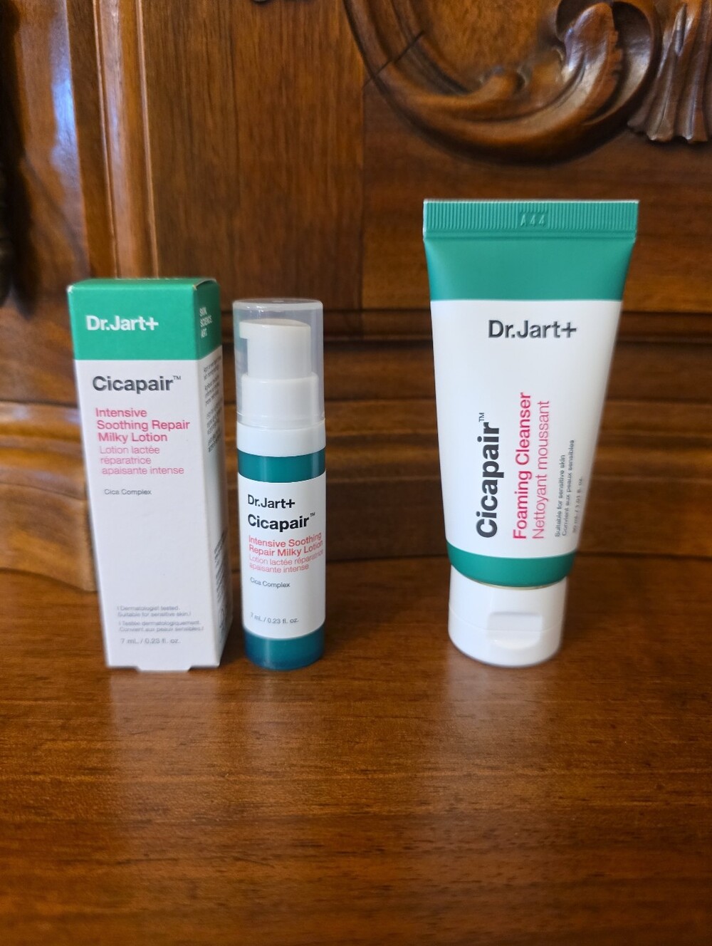 Dr.Jart Intensive Soothing Repair Milky Lotion, .23oz & Foaming Cleanser, 1.01oz
